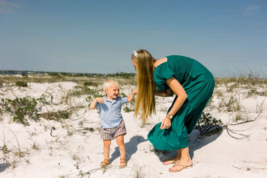 Mom and baby at Pensacola Beach Family Photo Session