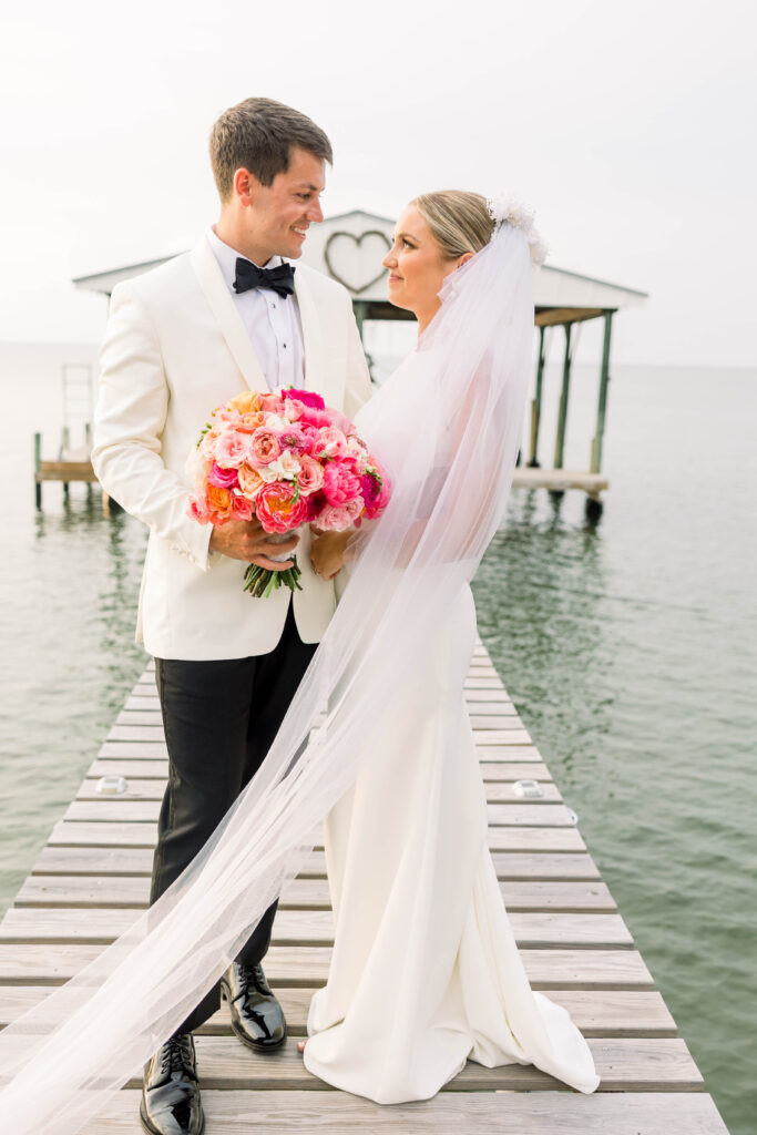 Bride and Groom at Gulf Breeze Wedding

