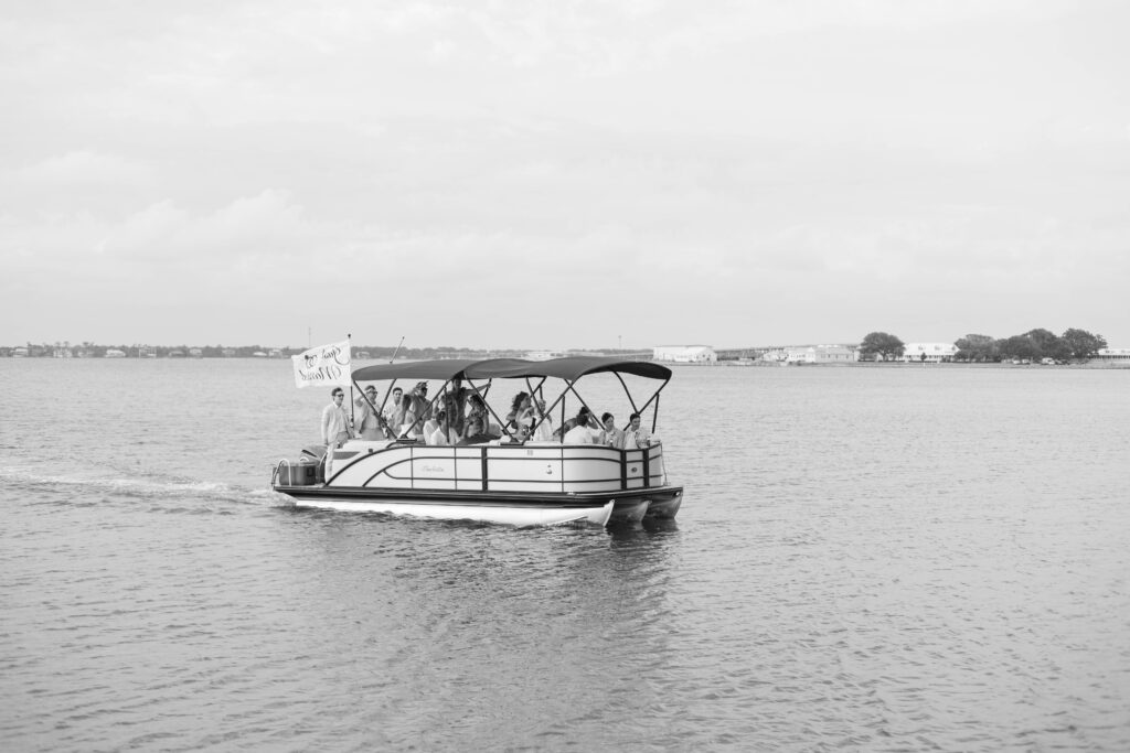 Wedding on a boat