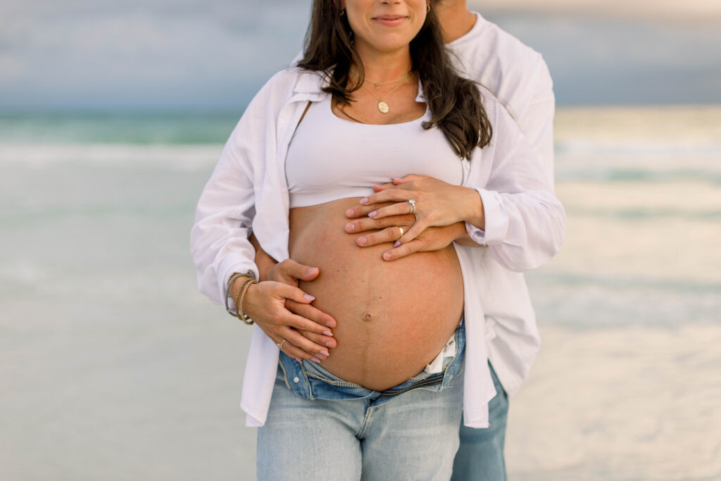 Destin Maternity Photoshoot close up shot