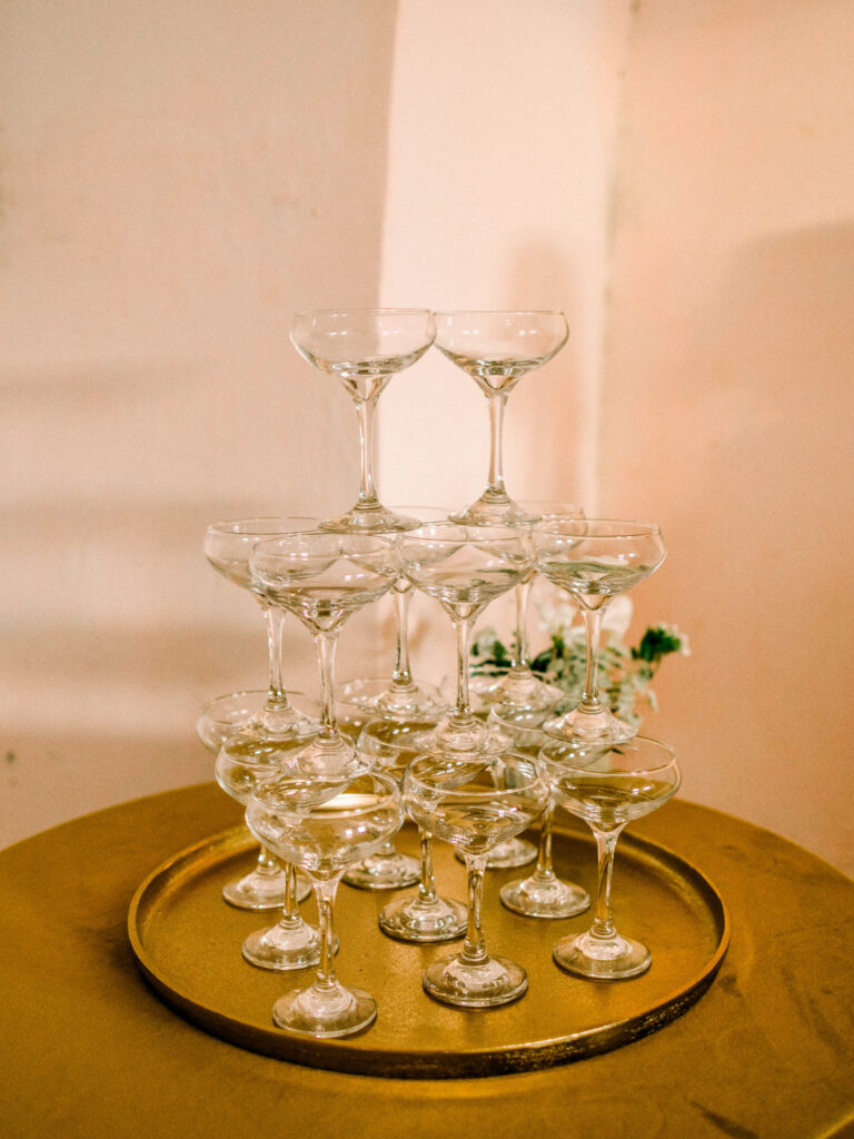 Champagne Glass Tower